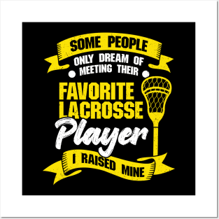 Lacrosse Mom Dad Gift Posters and Art